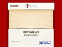 Tablet Screenshot of bigstatefountaingrill.com